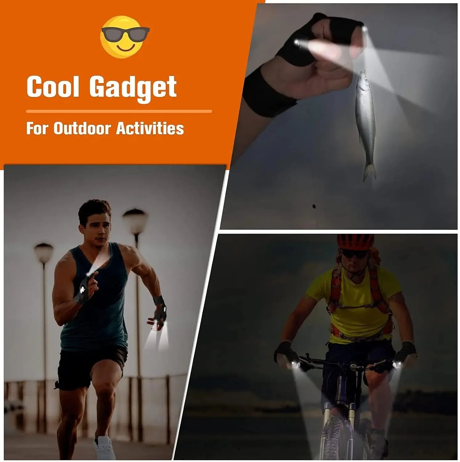 Half Finger Glove LED  Outdoor Waterproof  | Yazijico™