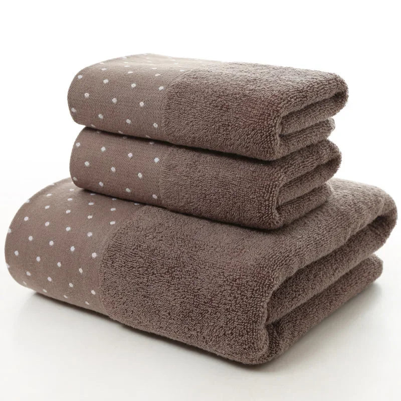 Bathroom Towels ThickDot Dedsign Set | Yazijico™