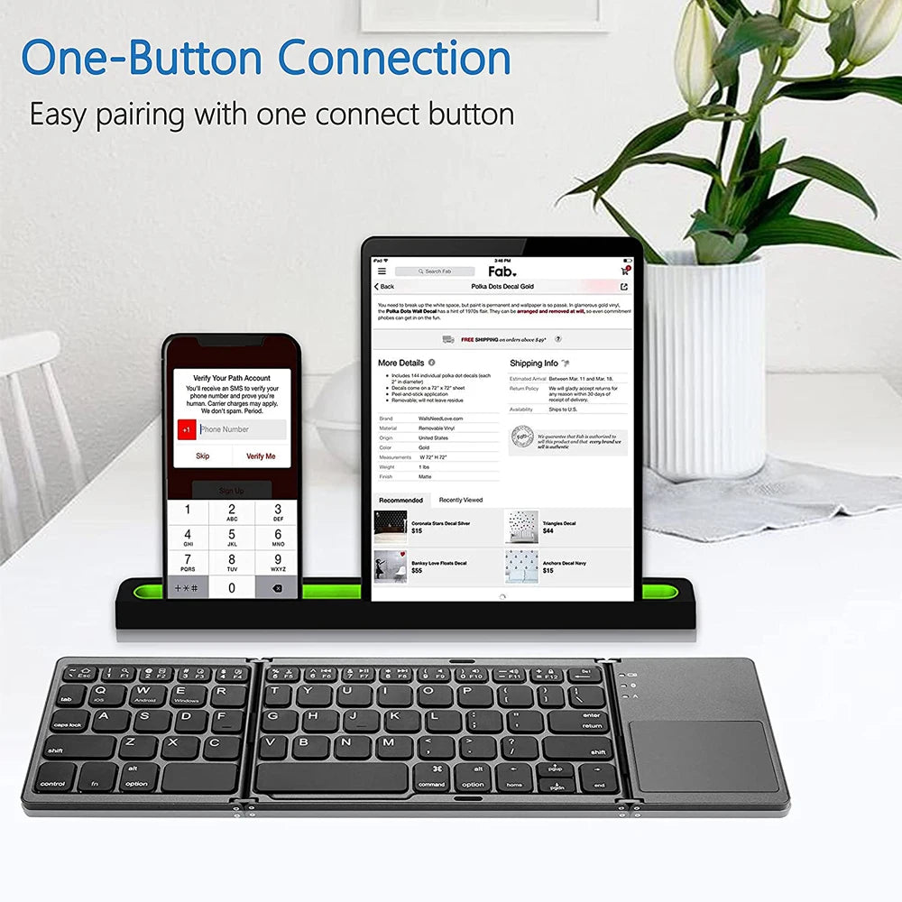 Yazijico™ Mini Three Folding Bluetooth Keyboard - Yazijico™