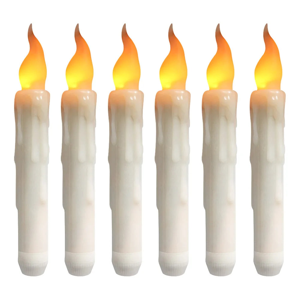 6/24Pc LED Flameless Taper Candles | Yazijico™