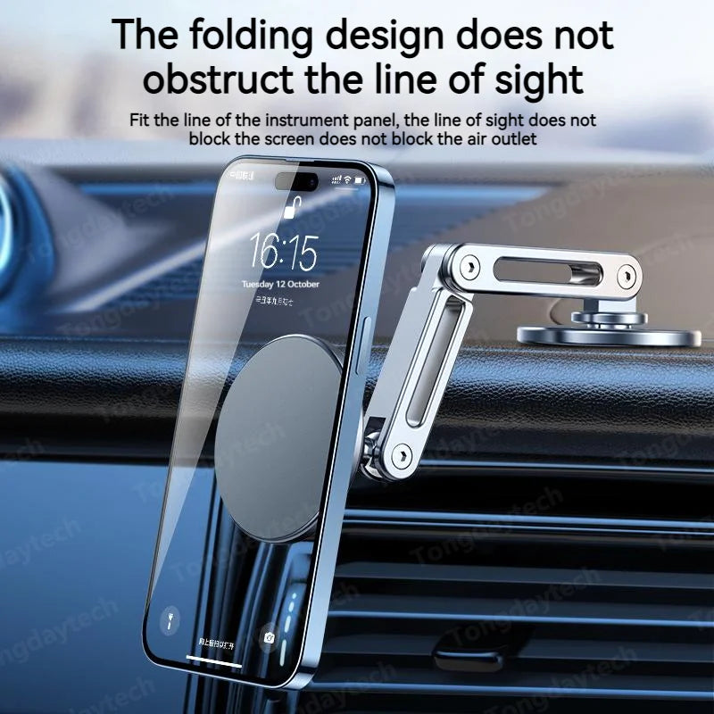 Yazijico™ Magnetic Car Phone Holder Alloy 360 Rotation - Yazijico™