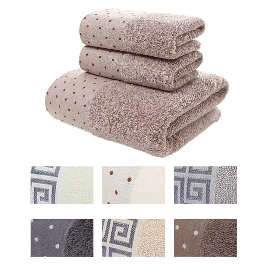 Bathroom Towels ThickDot Dedsign Set | Yazijico™