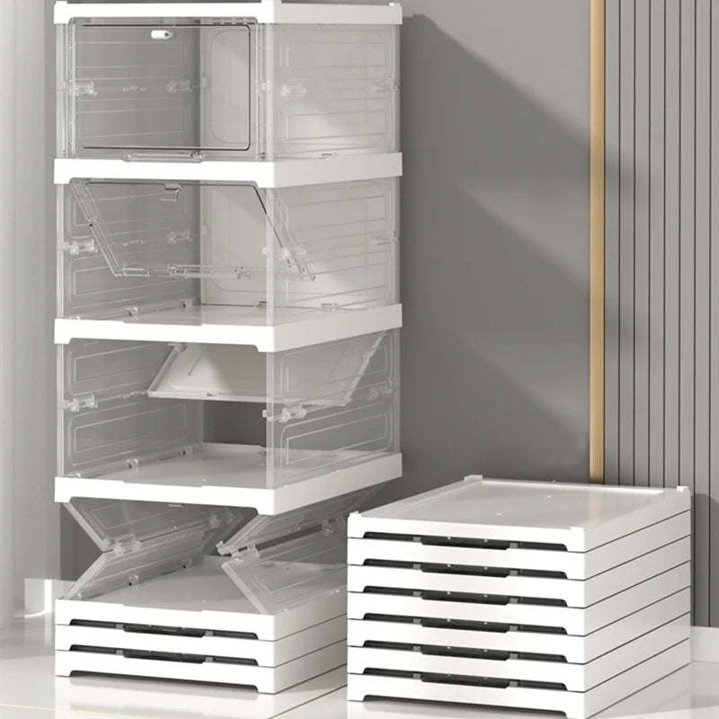 Installation-free Integrated Foldable Shoe Box Transparent | Yazijico™