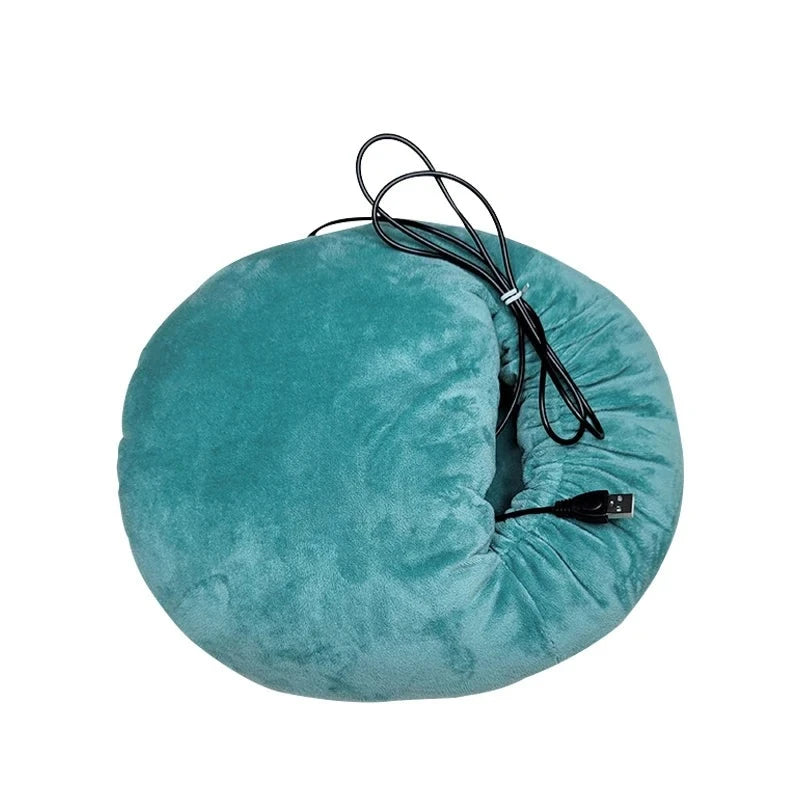 Electric Foot Warmer Heating Pad Slippers Shoes Chair Soft Warm Cushion Winter Feet Leg Thermostat Heater Blanket Mat