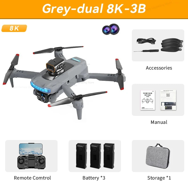 Drone Professional 8K GPS Dual Camera Obstacle Avoidance
