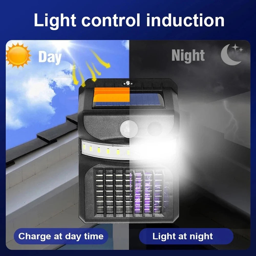 Outdoor Wall Lamp Solar Powered LED Wall Light | Yazijico™