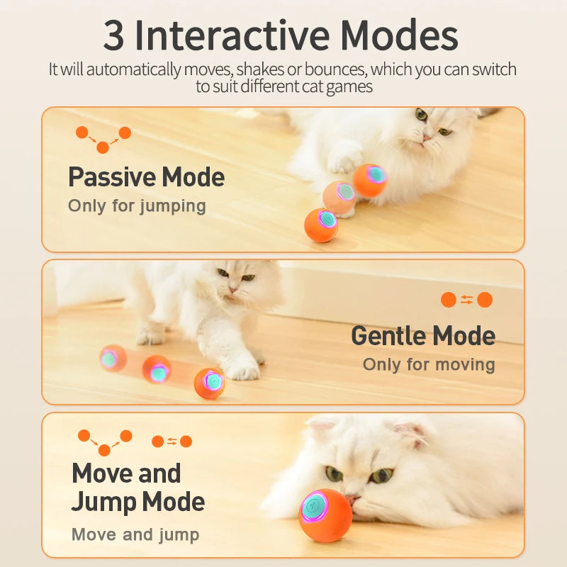 Yazijico™  Cat Toys Smart Interactive Cat Bouncing Ball - Yazijico™