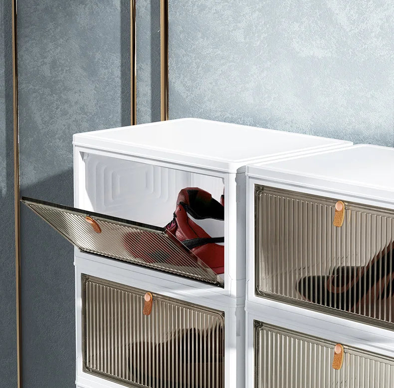 Foldable Shoe Cabinet Retractable Shoes Storage Box | Yazijico™