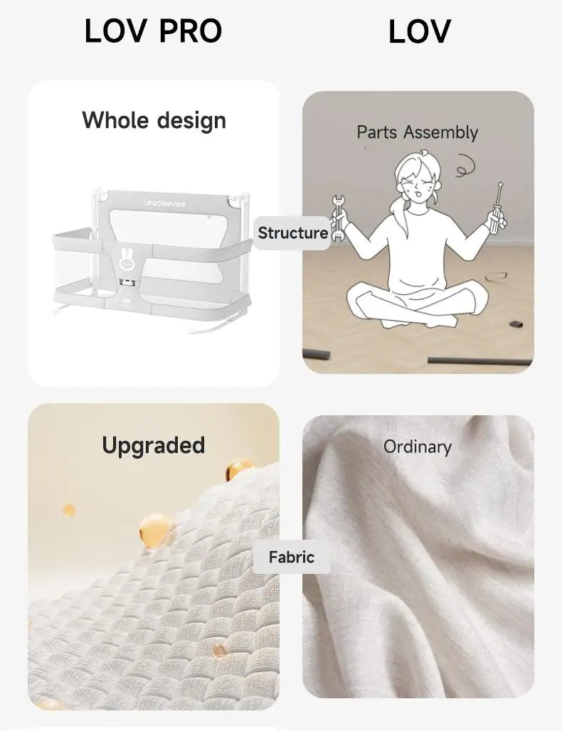 Yazijico™ Baby Bed Guardrail Simple and Lightweight - Yazijico™