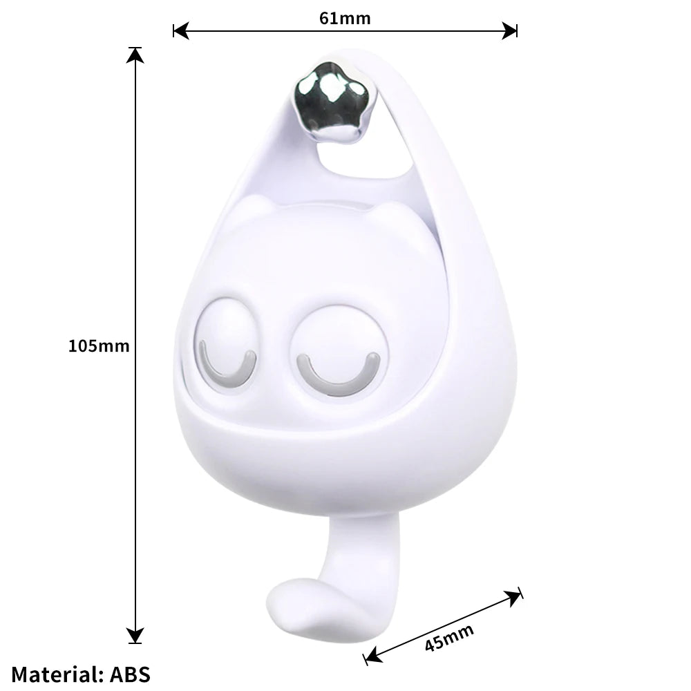 Home Cartoon Creative Cat Hook Cute Macaron Blinking Eyes Punch Free Traceless Hook Coat Hat Sundry Storage Hook