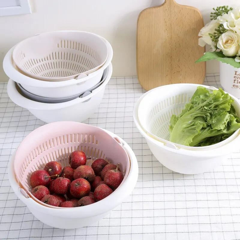 Yazijico™ Kitchen Fruit Tray Removable Double Layer - Yazijico™