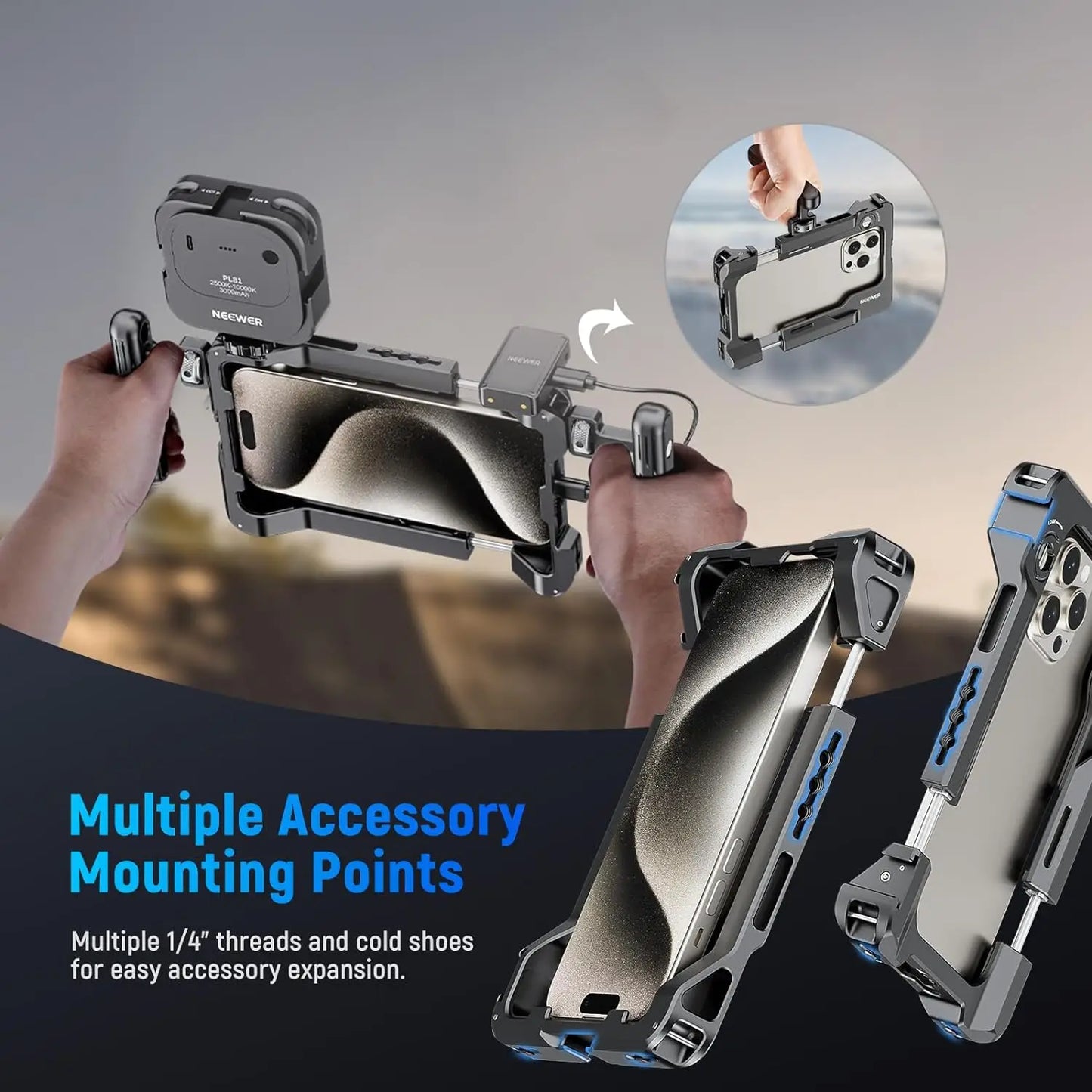 Yazijico™ Universal Smartphone Video Rig Cage - Yazijico™