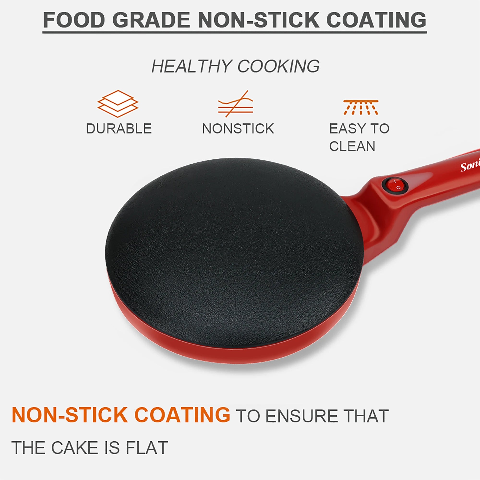 Electric Crepe Maker Pizza Pancake Machine  | Yazijico™