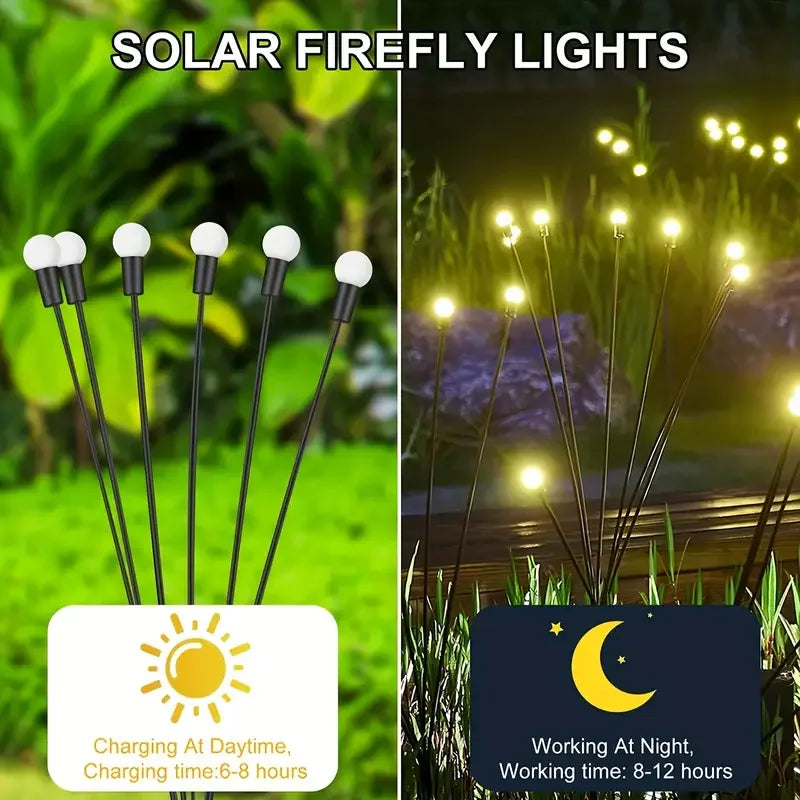 Yazijico™  Solar LED Light Sunlight Powered Firefly - Yazijico™