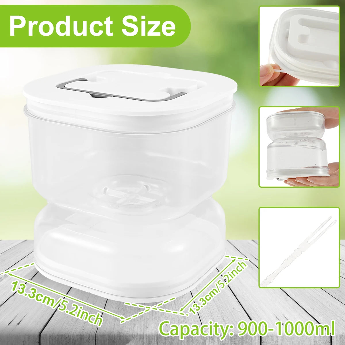 Pickle Olive Container Jar Pickle Juice Wet and Dry  | Yazijico™