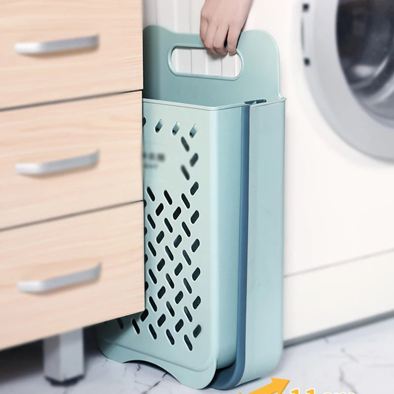 Folding Bathroom Laundry Basket Wall | Yazijico™