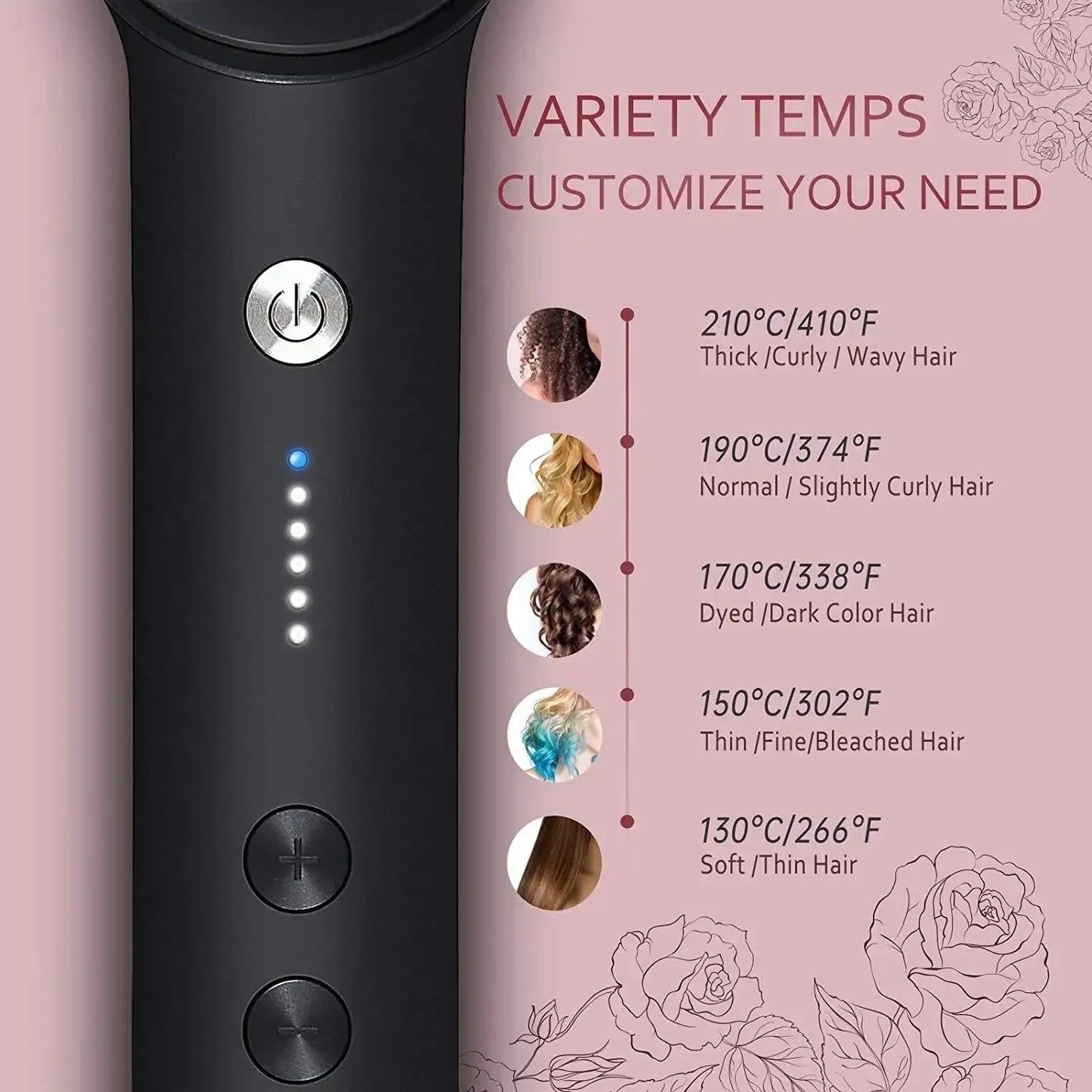 Hair Straightener Quick Heated Electric Comb | Yazijico™