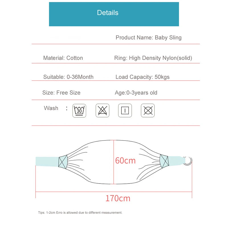 Yazijico™ Baby Wrap Newborn Sling Dual Use - Yazijico™