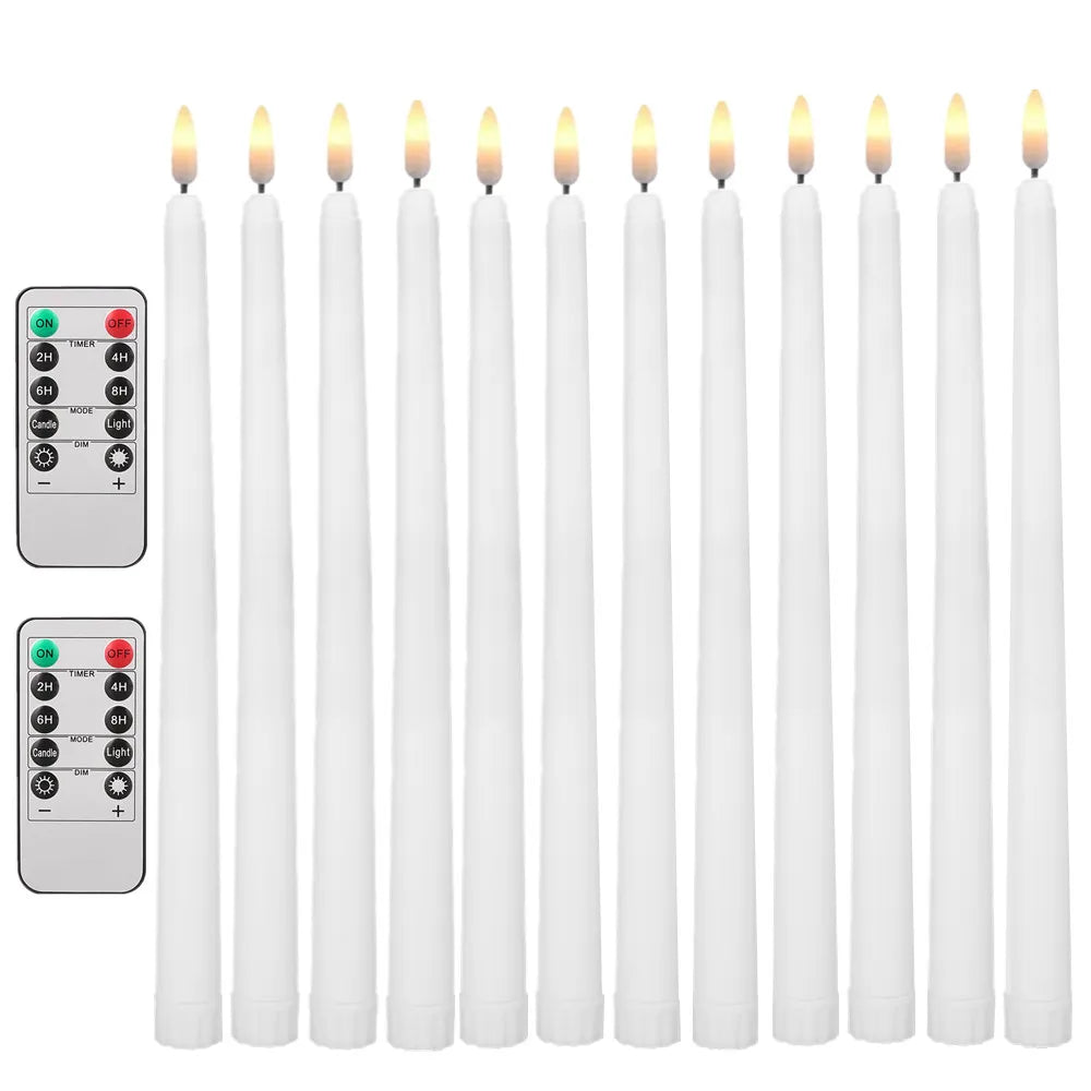 6/24Pc LED Flameless Taper Candles | Yazijico™