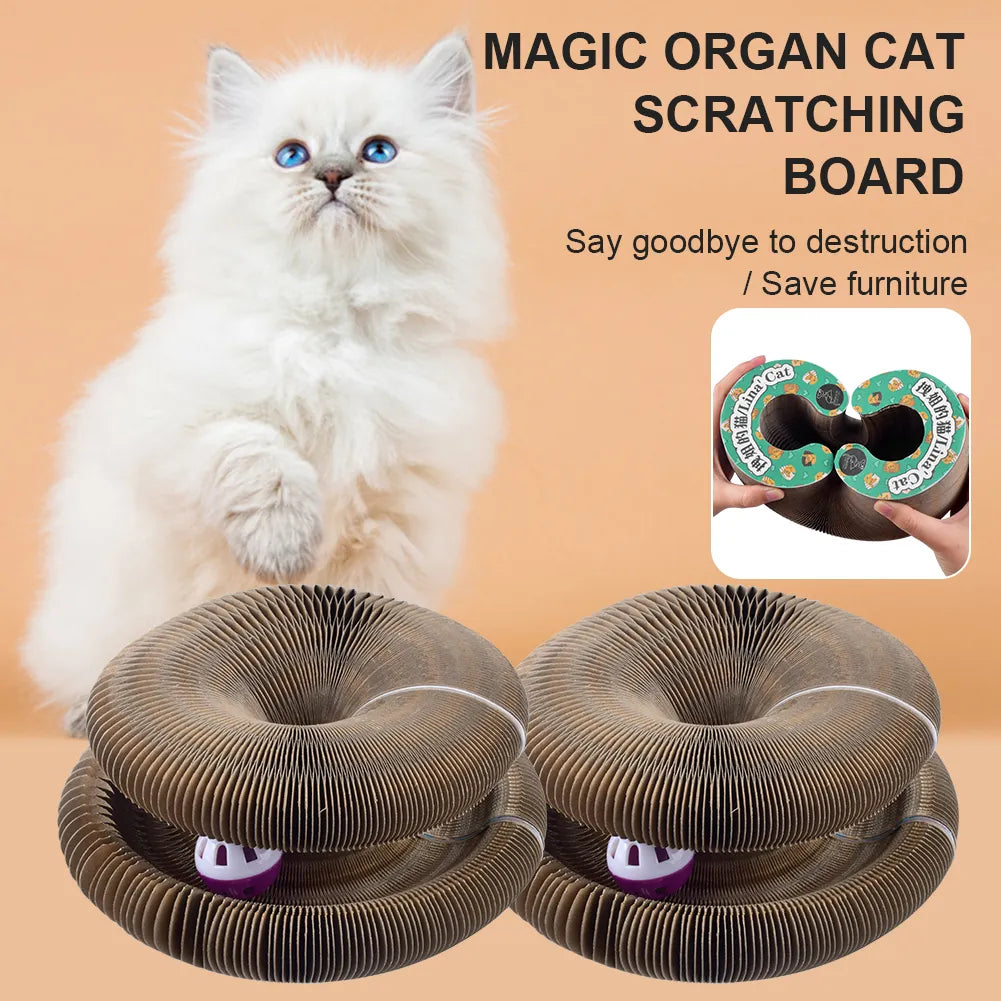 Yazijico™ Magic Organ Cat Scratching Board-with a Toy Bell - Yazijico™