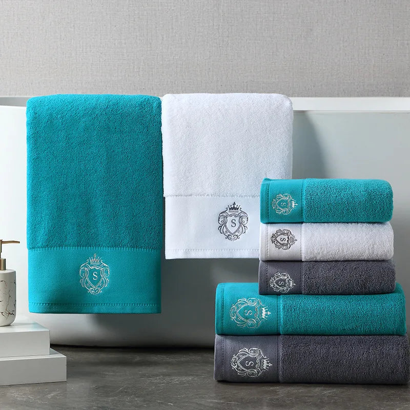 Towels Cotton Luxury Embroidered High-Grade  | Yazijico™