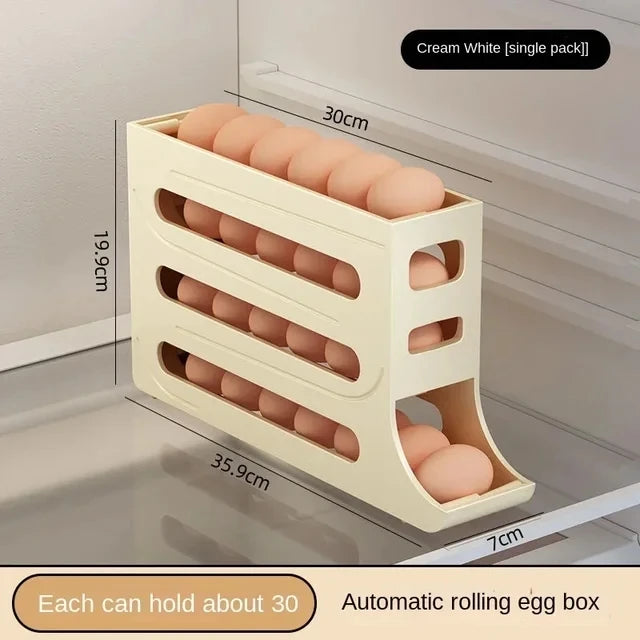 Refrigerator Egg Storage Box Rolling | Yazijico™