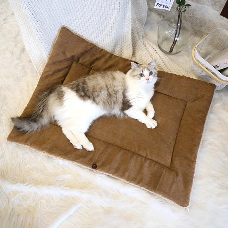 Warm Thickened Cat Bed Multifunctional Foldable | Yazijico™