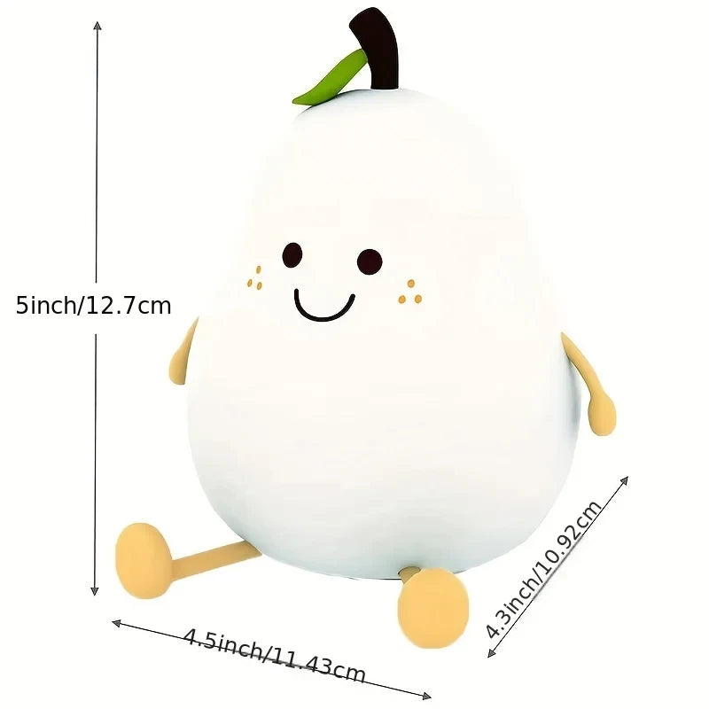 Yazijico™ Cute Fruit LED Night Light Silicone Bedroom - Yazijico™