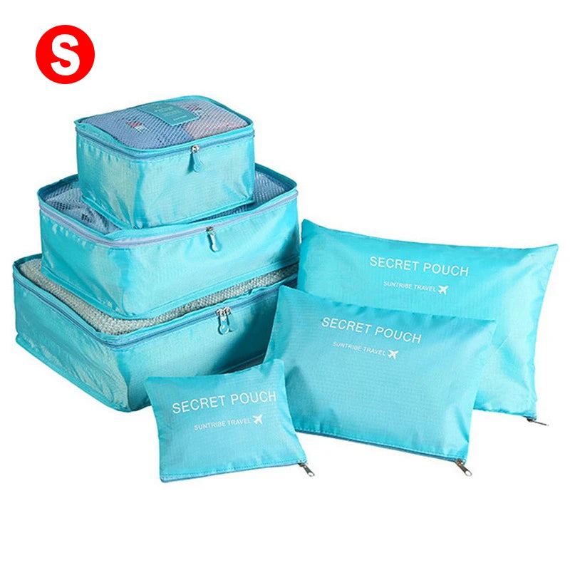 6pcs Travel Storage Organizer Bags Portable | Yazijico™