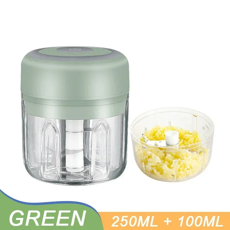 Mini Electric Garlic Chopper Grinder