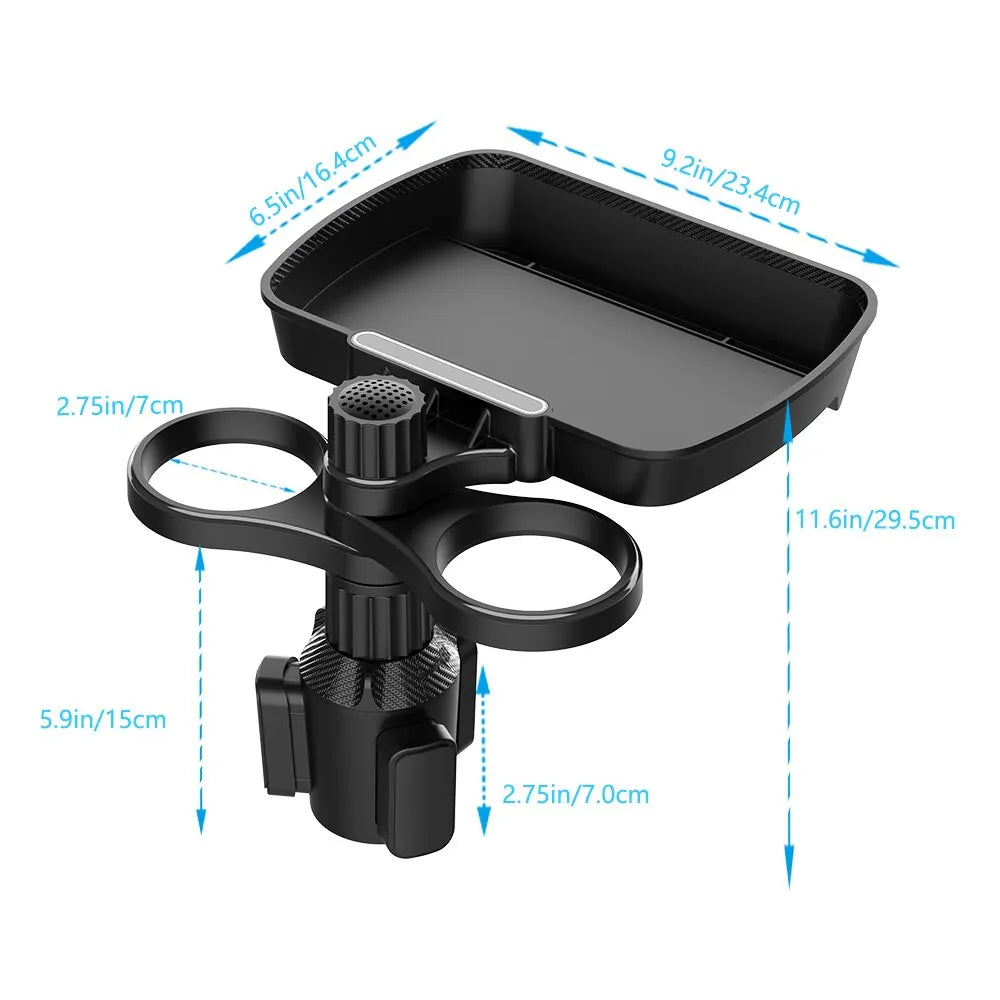 Yazijico™ Dual Cup Holder Expander Adjustable for 360°Rotating - Yazijico™