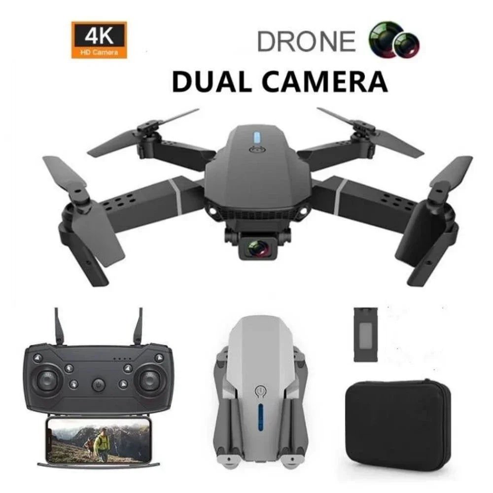 Drone Profesional Airplane Dual-Camera Head Remote