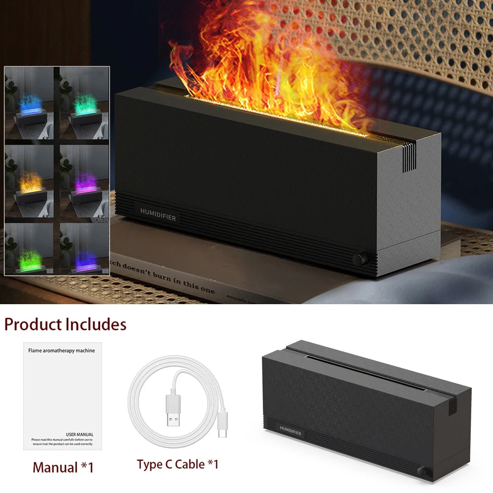 Fireplace Flame Diffuser for Essential Oil | Yazijico™