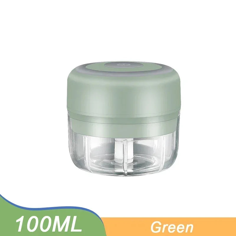Mini Electric Garlic Chopper Grinder