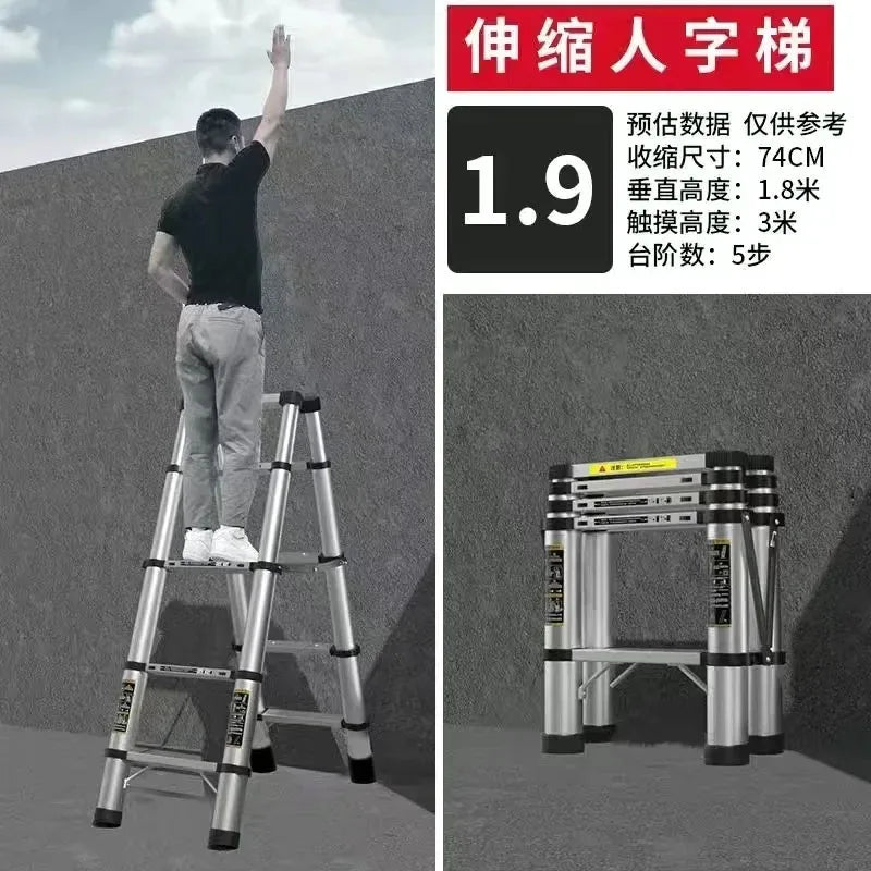 Alloy Telescopic Step Ladder Multi-functional | Yazijico™