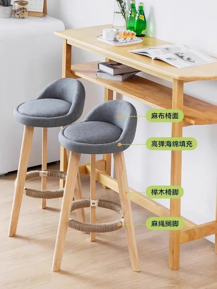 Yazijico™ Bar chair home high stool bar high chair cashier - Yazijico™