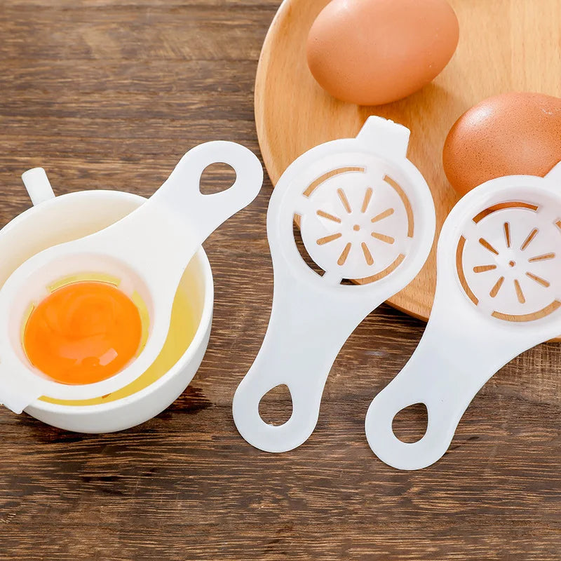 Egg Yolk Separator Divider White Plastic Convenient | Yazijico™