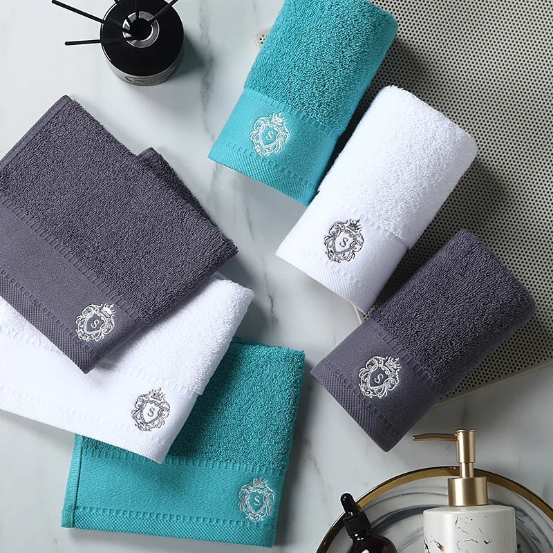 Towels Cotton Luxury Embroidered High-Grade  | Yazijico™