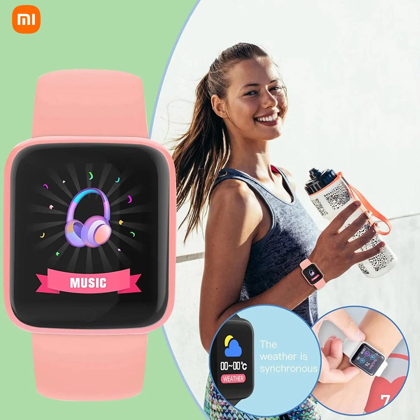 Smart Watch Men Women Kids Gift Bluetooth Music Fitness Sports Bracelet Sleep Monitor