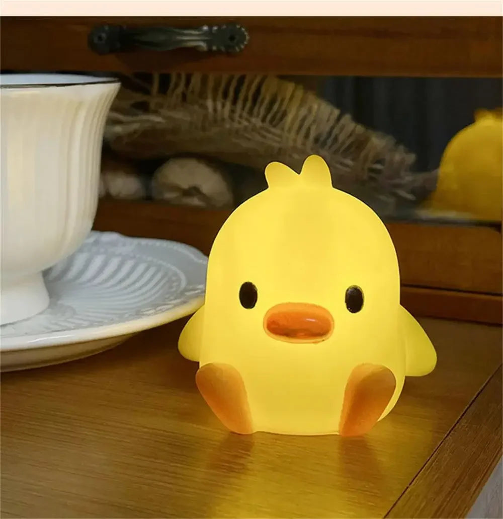 Yazijico™ Duck Night Light Bedroom Decoration Cute - Yazijico™