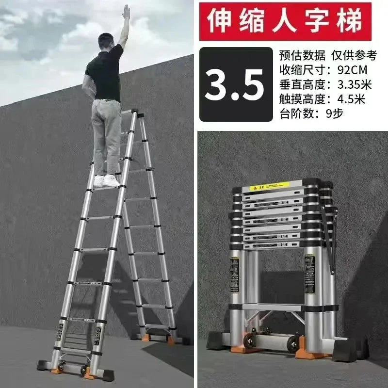 Alloy Telescopic Step Ladder Multi-functional | Yazijico™