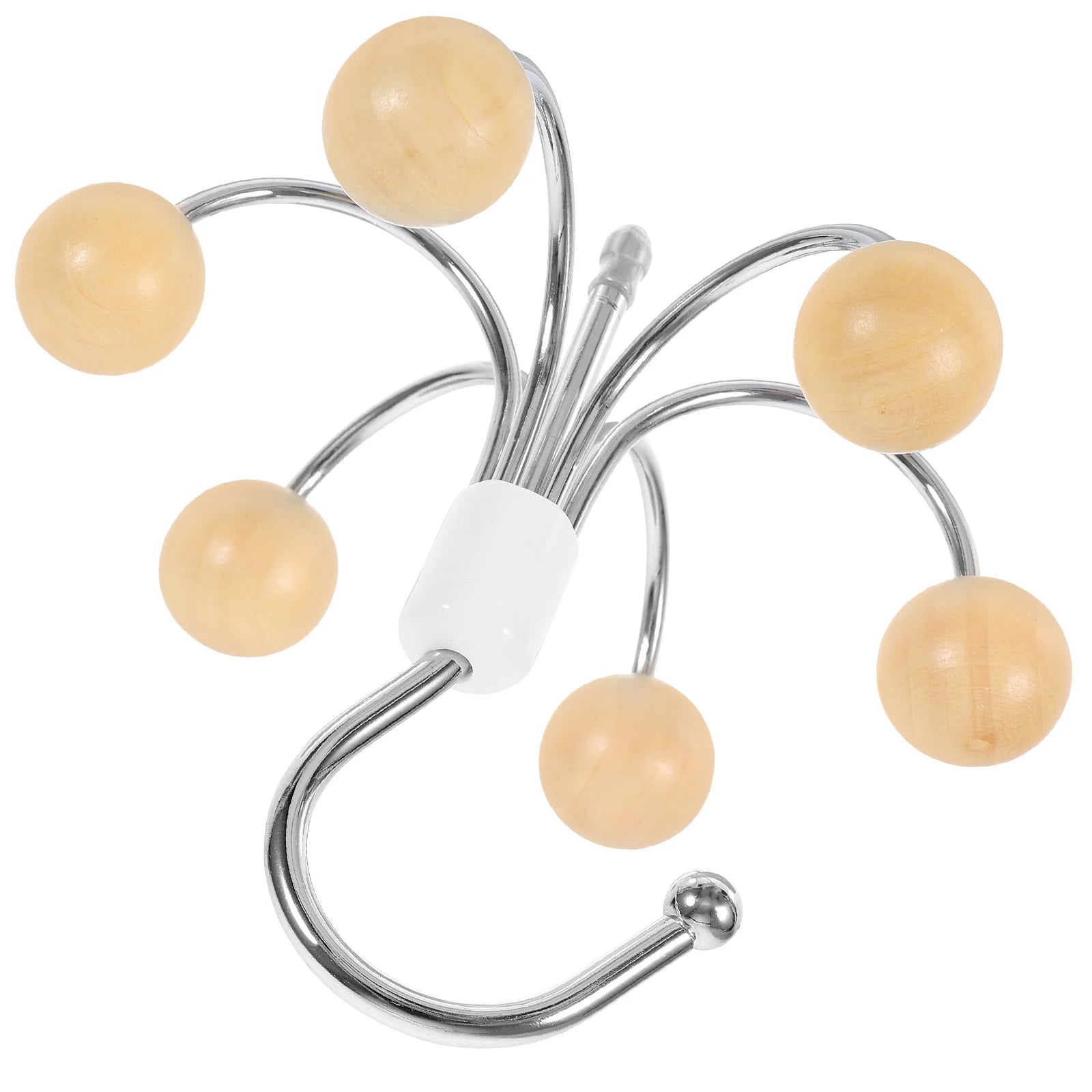 Yazijico™ Tie Rack Creative Wooden Ball Six-claw - Yazijico™