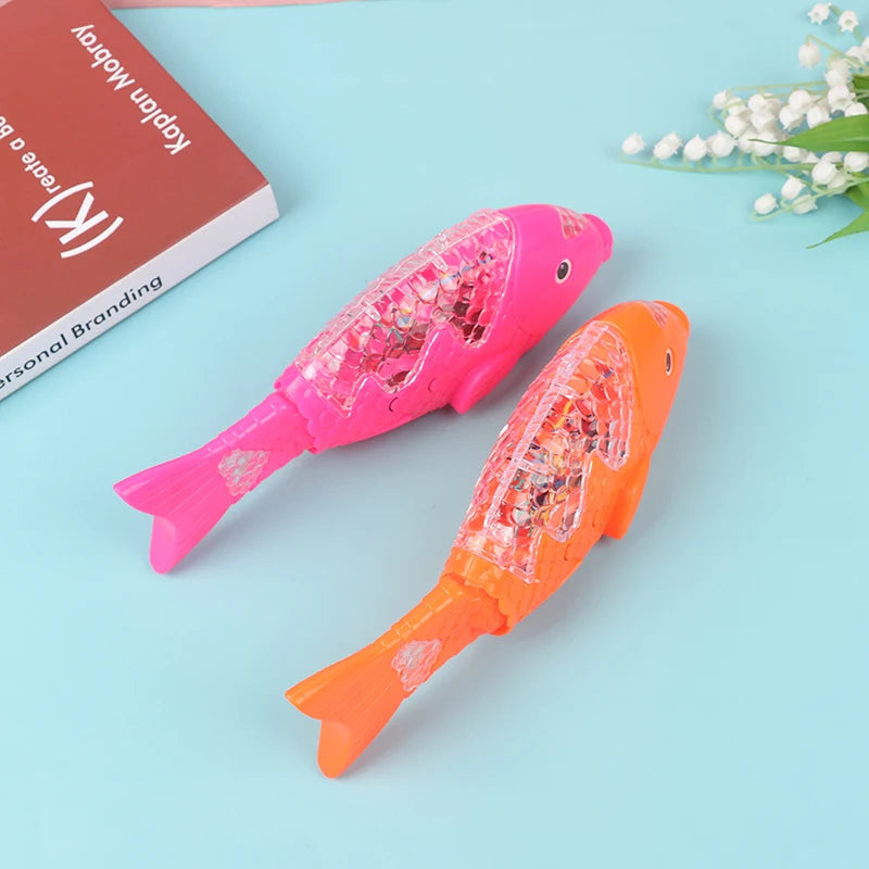 Simulation Swimming Electric Fish Toy Kids LED Lighting Music Interaction Toys