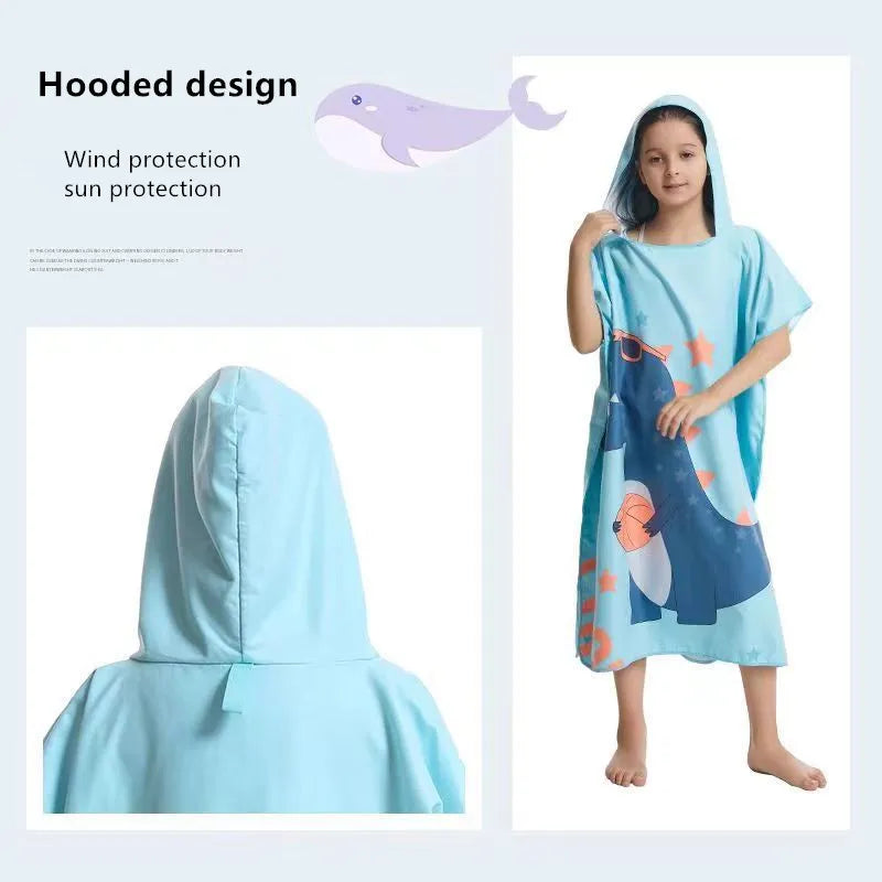 Children's Bath Towel Can Wear Swimming | Yazijico™