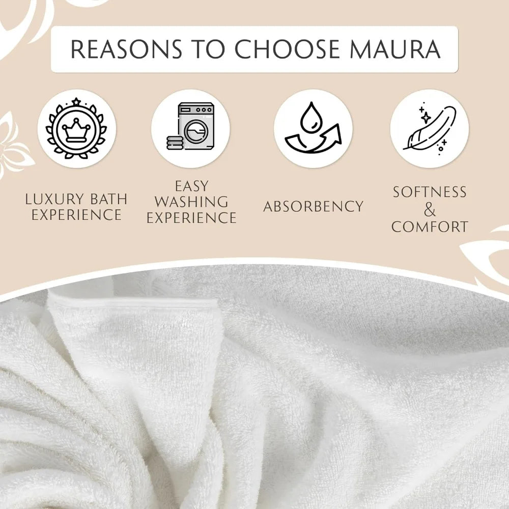 Bath Towels for the Body Exquisite 4-Piece Turkish Bath  | Yazijico™