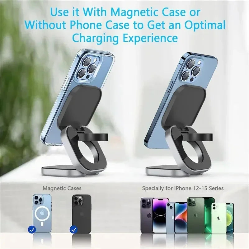 Yazijico™  Magnetic Wireless Charger Stand For iPhone - Yazijico™