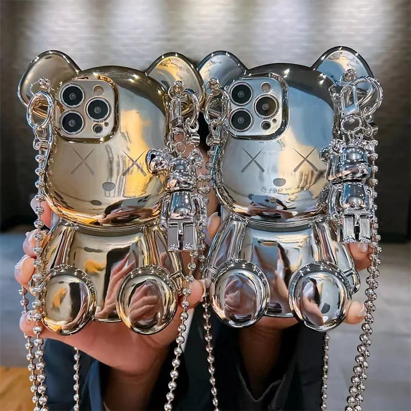 Cute Bear Pendant Phone Case Cover | Yazijico™