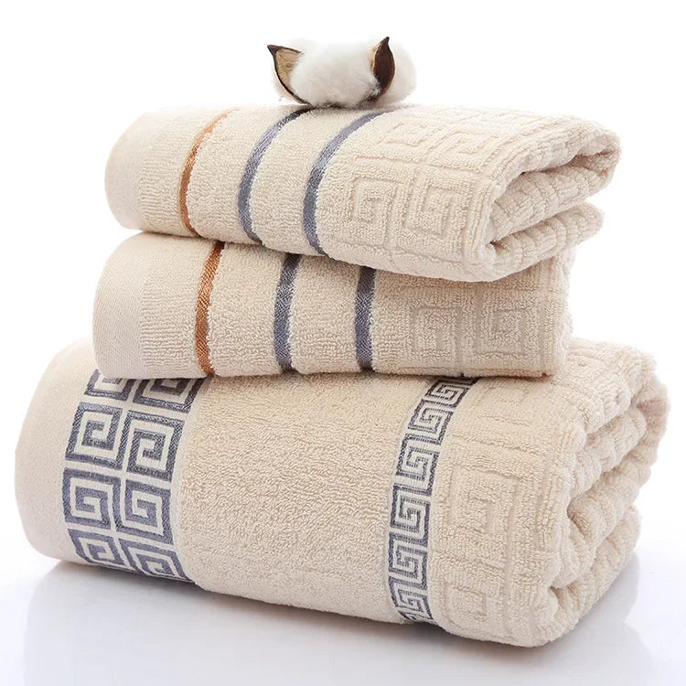 Bathroom Towels ThickDot Dedsign Set | Yazijico™