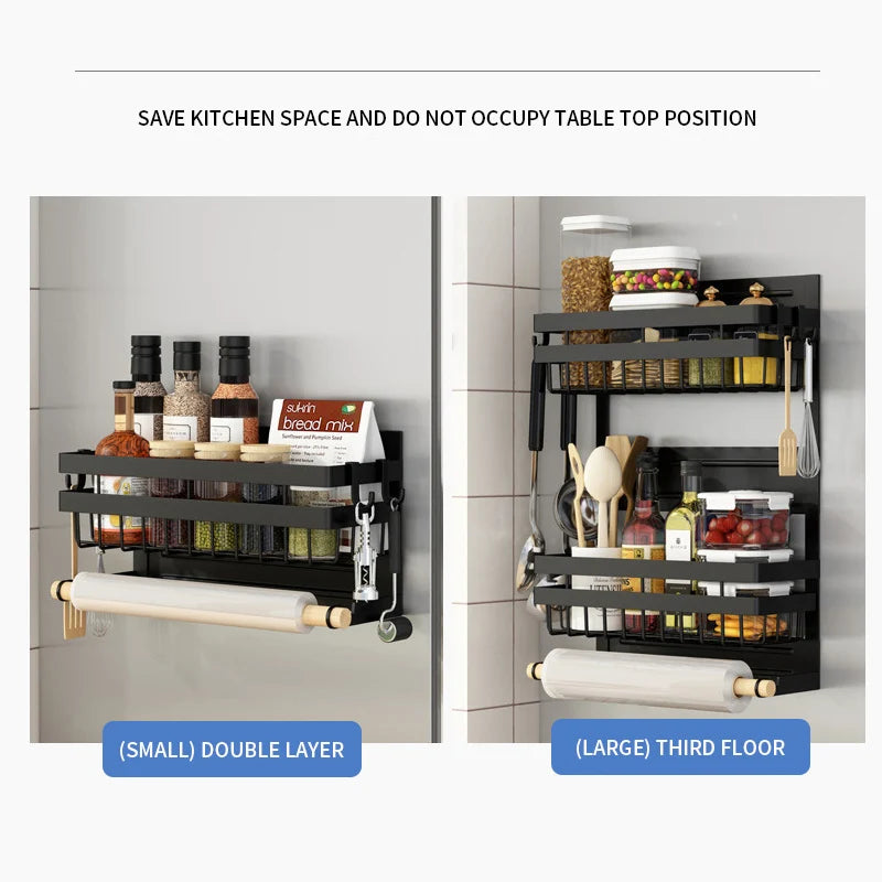 Yazijico™ 3/2 layers Magnetic No Punching Kitchen Organizer - Yazijico™