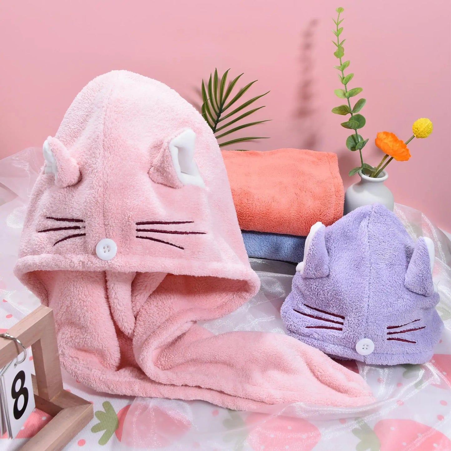 Microfiber Quickly Dry Hair Hat Bathroom Women Towels | Yazijico™